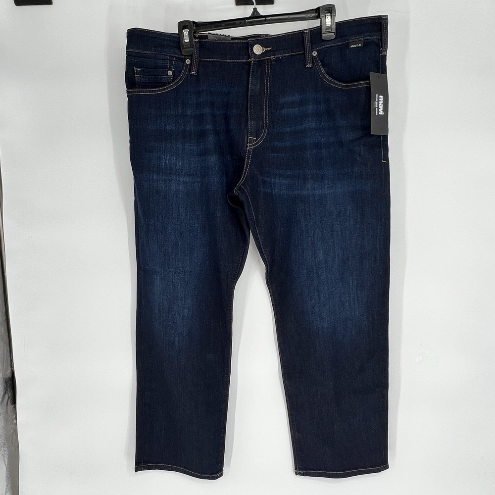 NWT Mavi Matt Relaxed Straight Leg Stretch Men's Jeans Blue‎ Size 38x28